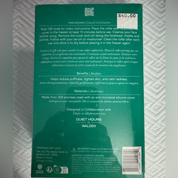 Le Glaçon Facial Ice Roller - Teal - Picture 2 of 2